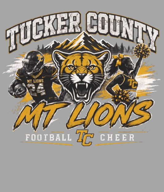 Tucker County Football and Cheer Tee