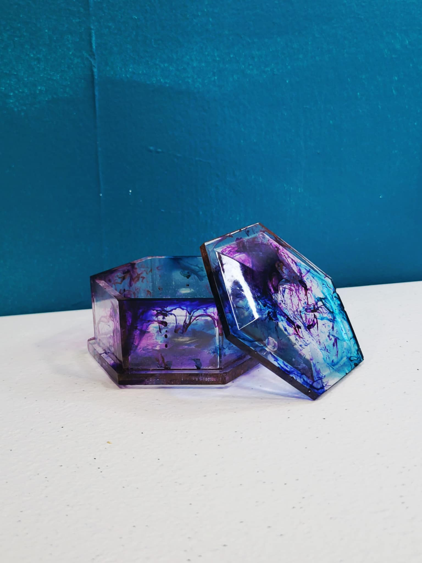 Amethyst Nebula Trinket Box š