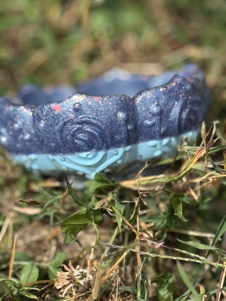 Moon-Petal Resin Offering Bowl