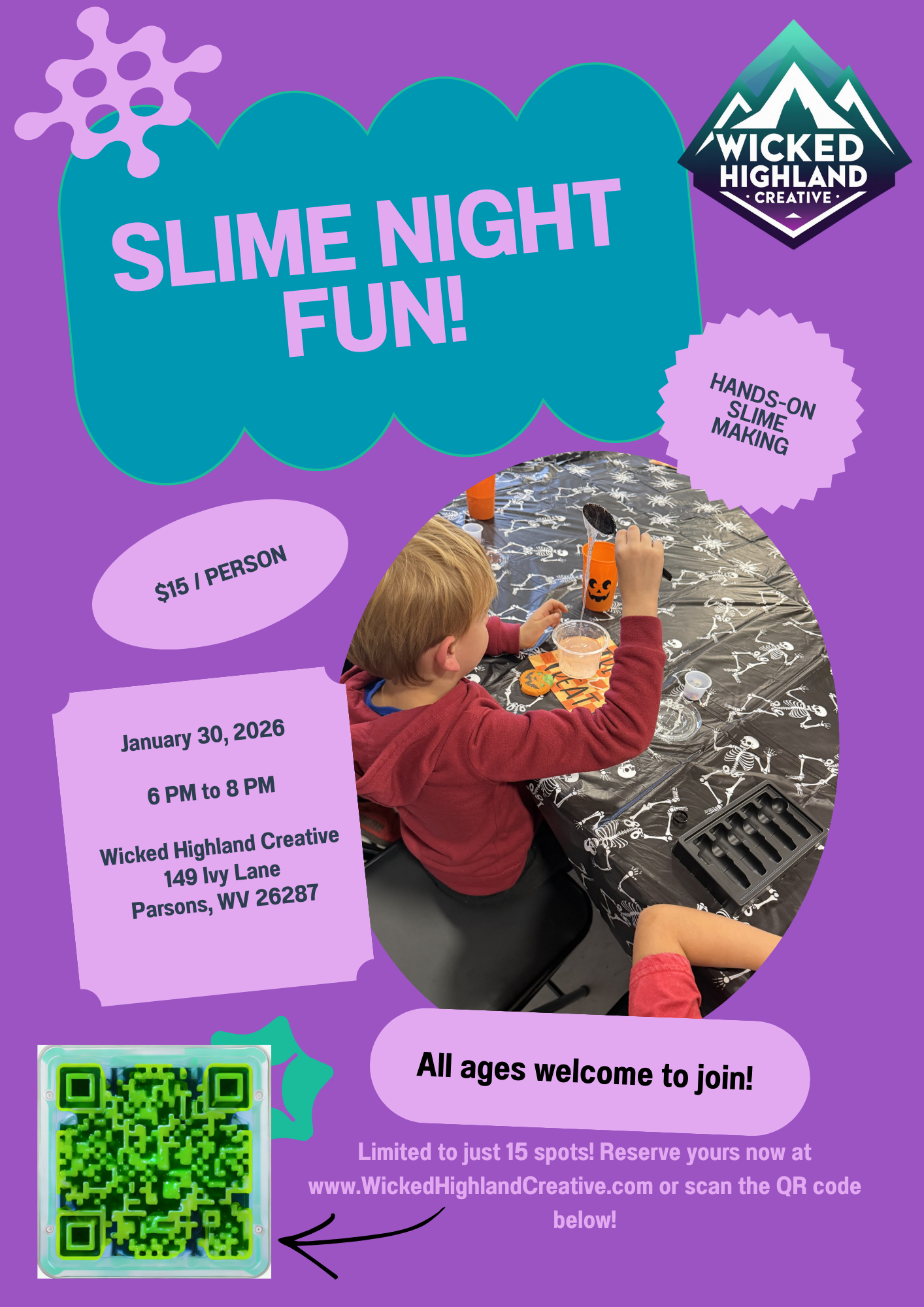 🧪 Slime Night at Wicked Highland Creative! 🧪