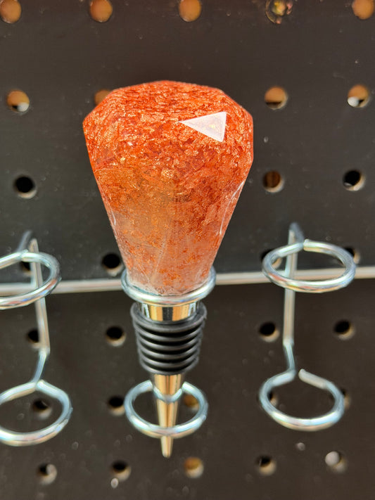 Hand-Poured Resin Wine Bottle Stopper