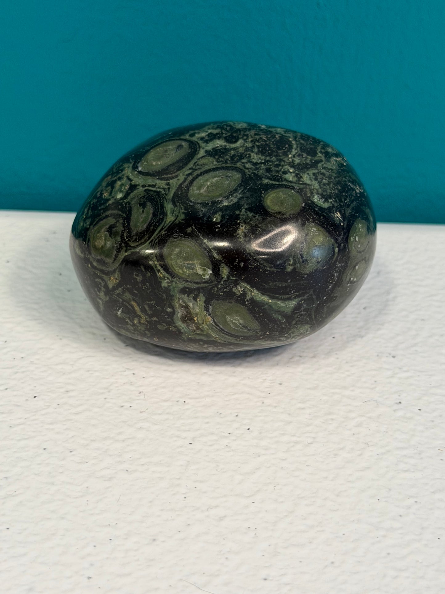 Verdant Sentinel — Kambaba Jasper Palm Stone