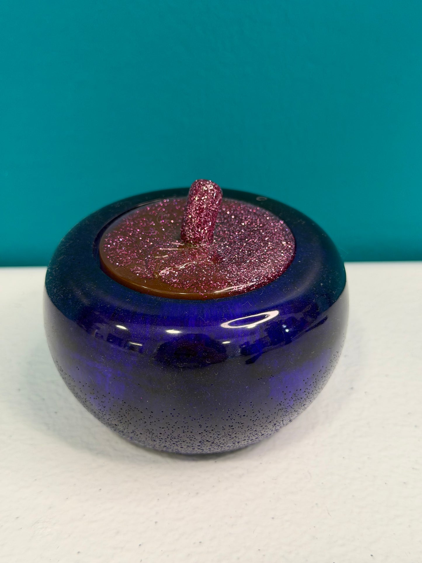 Poisoned Apple Jar — Enchanted Resin & Glass Trinket Dish