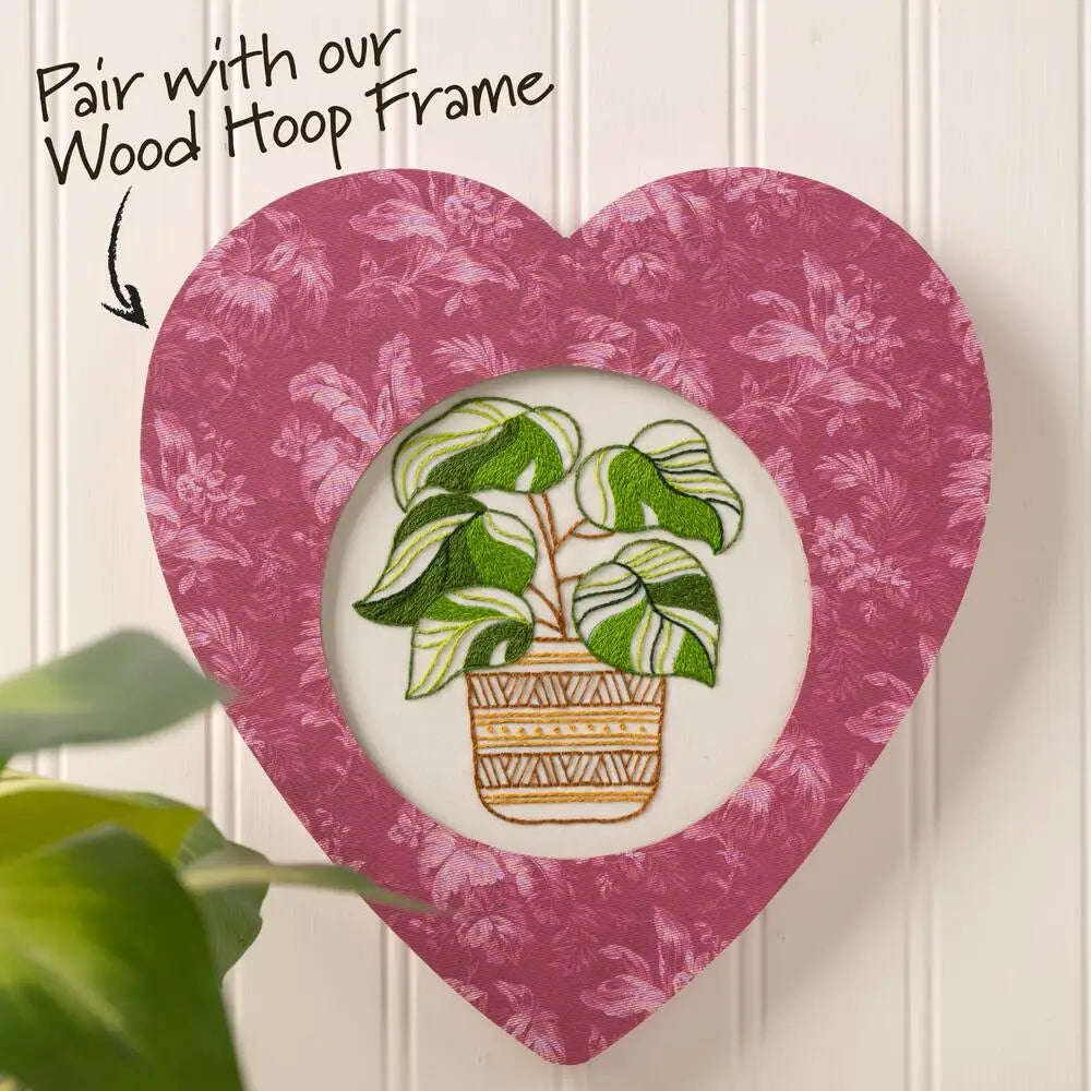 Bucilla Stamped Embroidery Kit 6" Potted Beauty