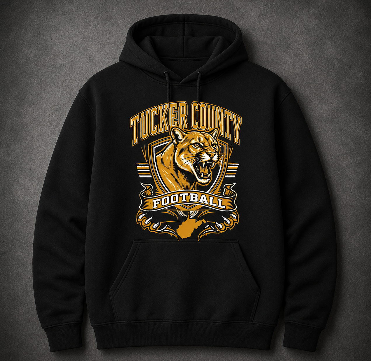 Tucker County Mt Lions Football Hoodie