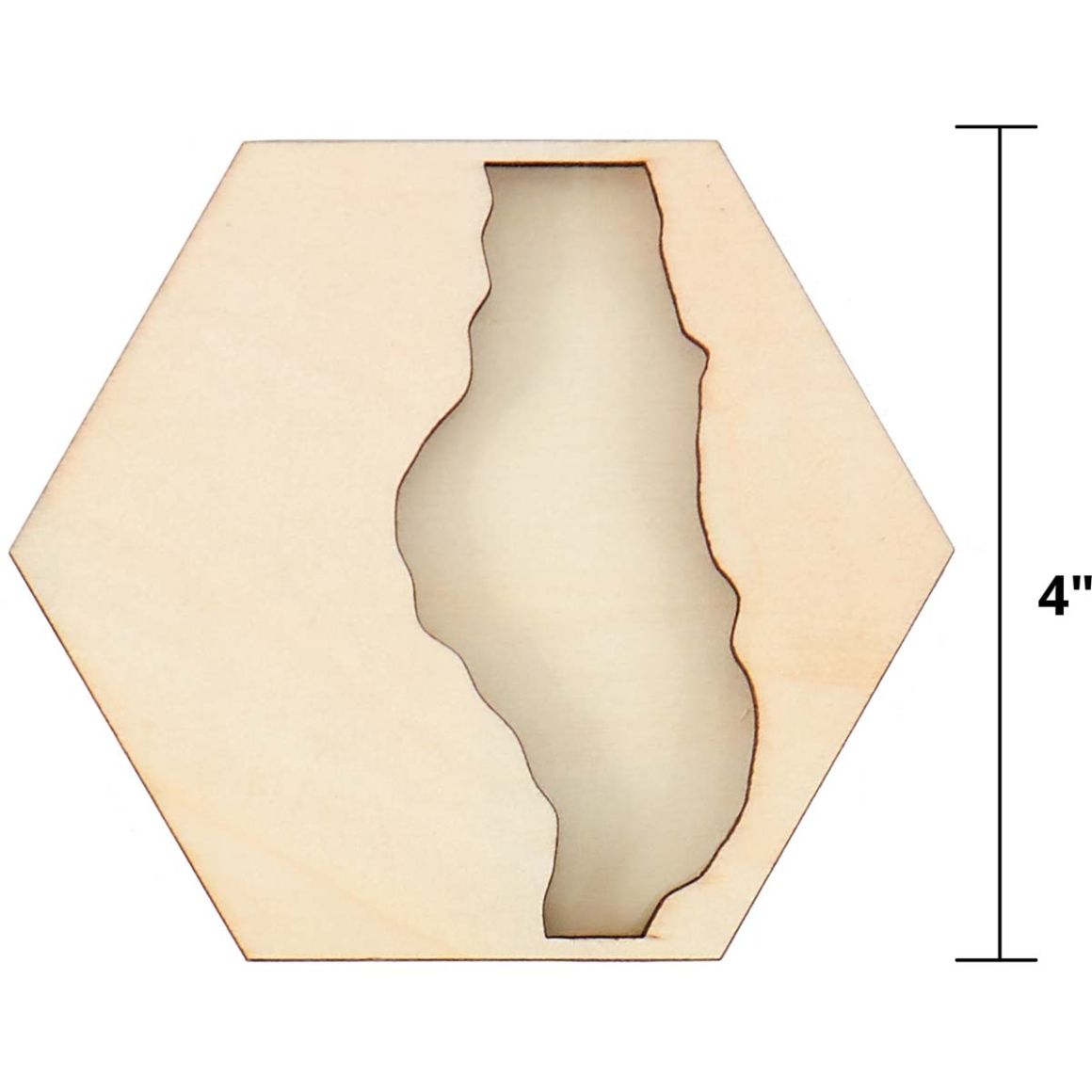 Mod Podge Resin Pouring Surface - Hexagon River Coasters 5PC