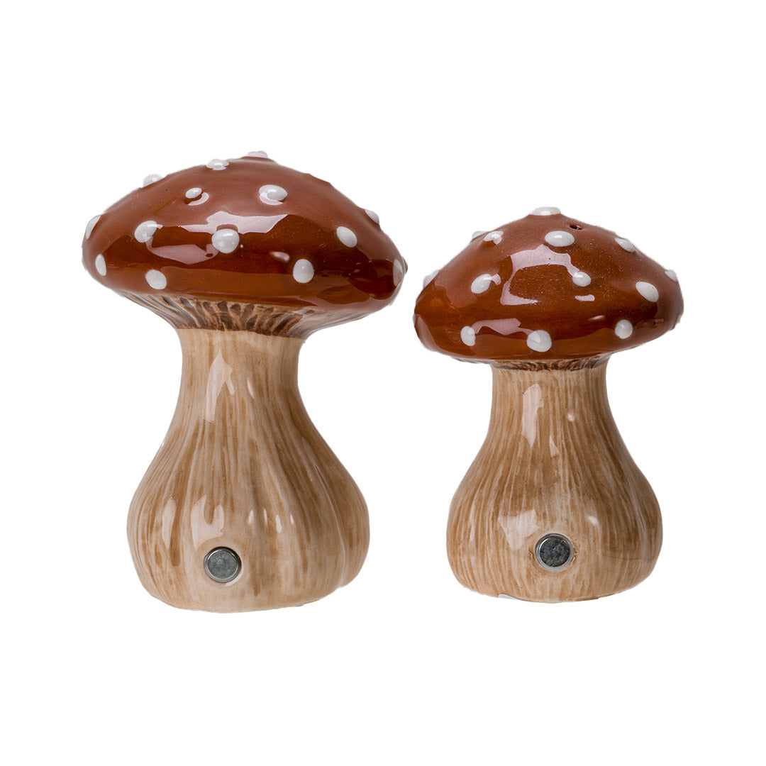 Ceramic Toadstool Salt & Pepper Shaker Set