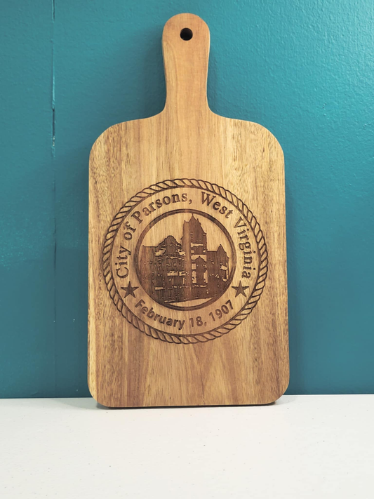 City of Parsons, WV Engraved Wooden Board 🏛️