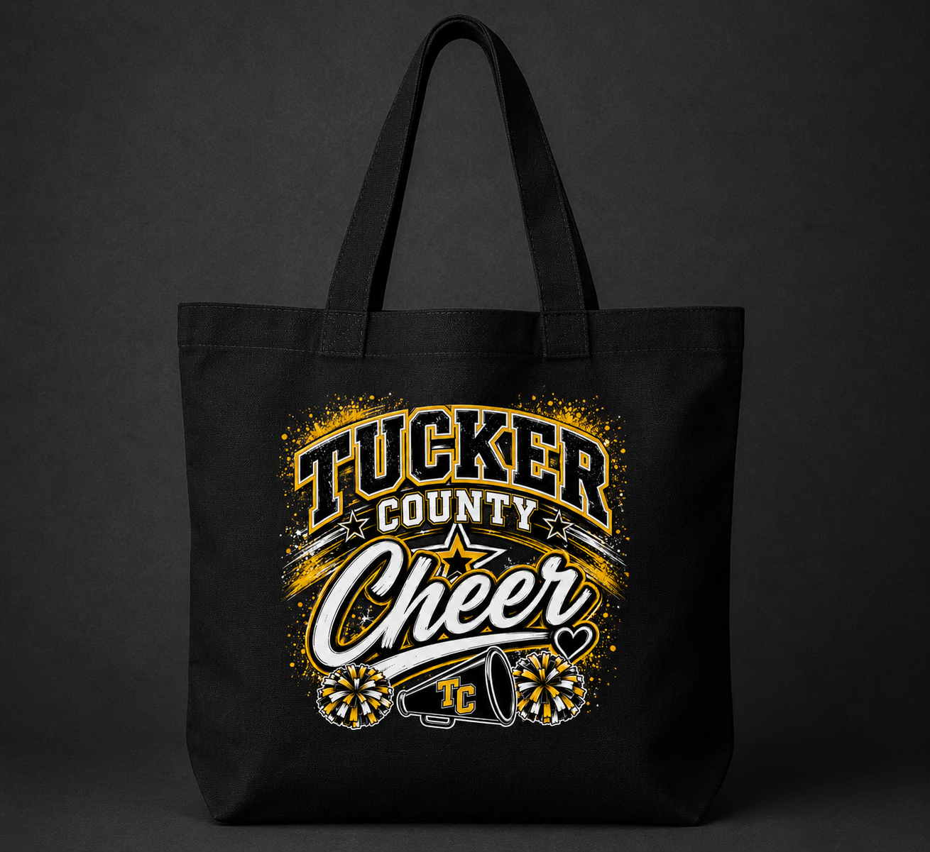 Tucker County Cheer Canvas Tote