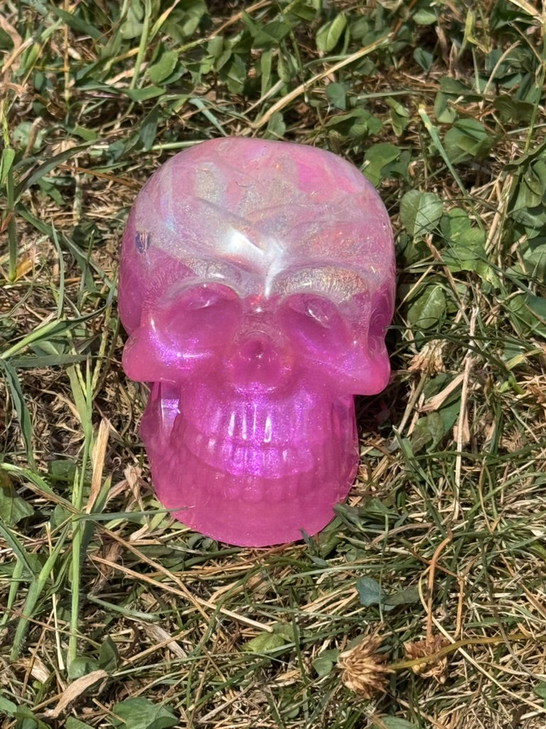 Wicked Bloom Resin Skulls