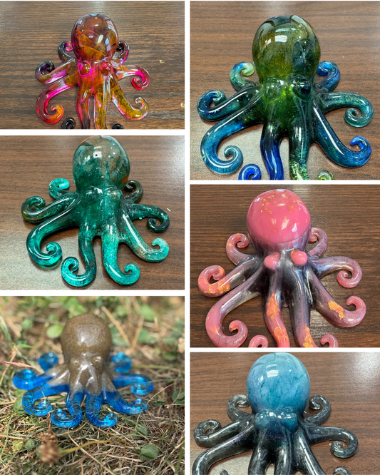 Handmade Resin Octopus Figurine – Unique Ocean-Inspired Decor