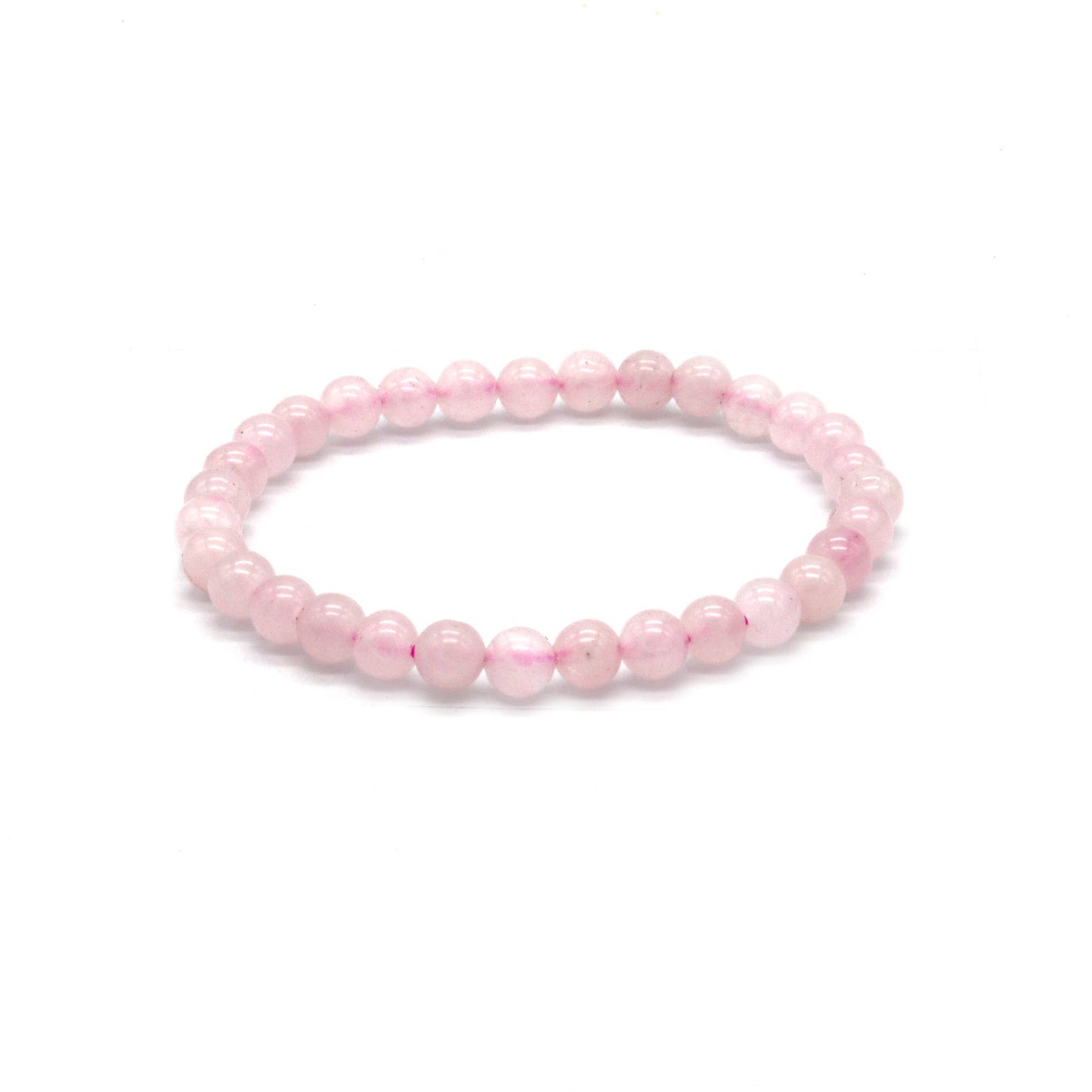 Rose Quartz Crystal Bracelet – 6 mm Stretch (Standard Fit)
