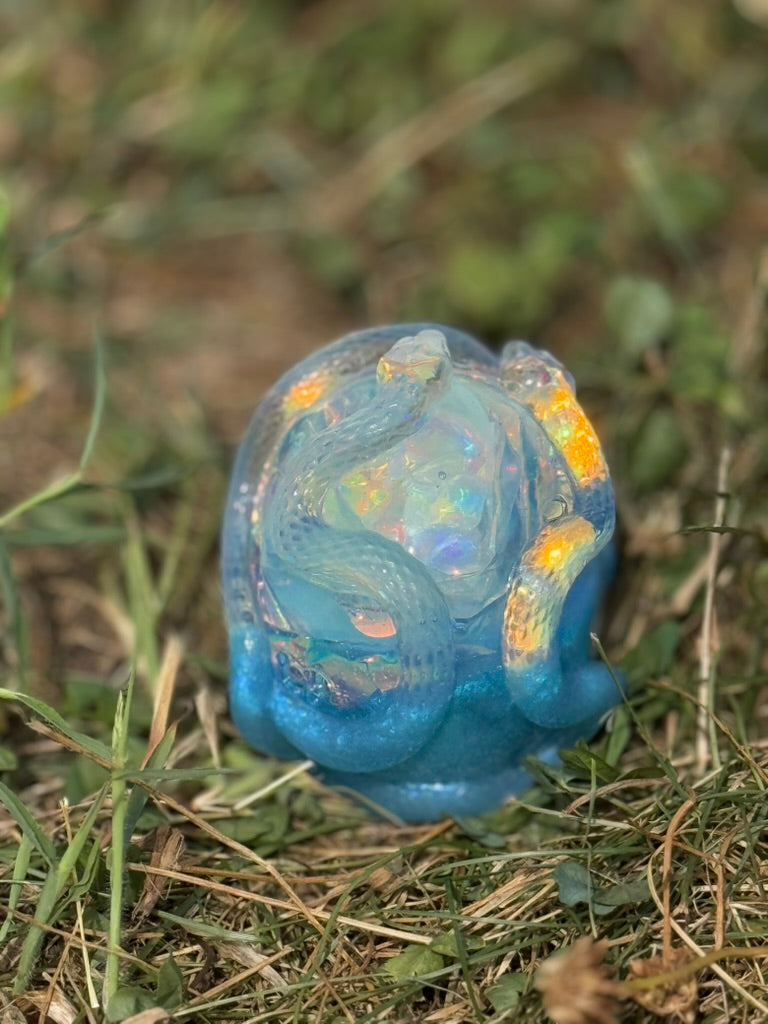 Wicked Bloom Resin Skulls