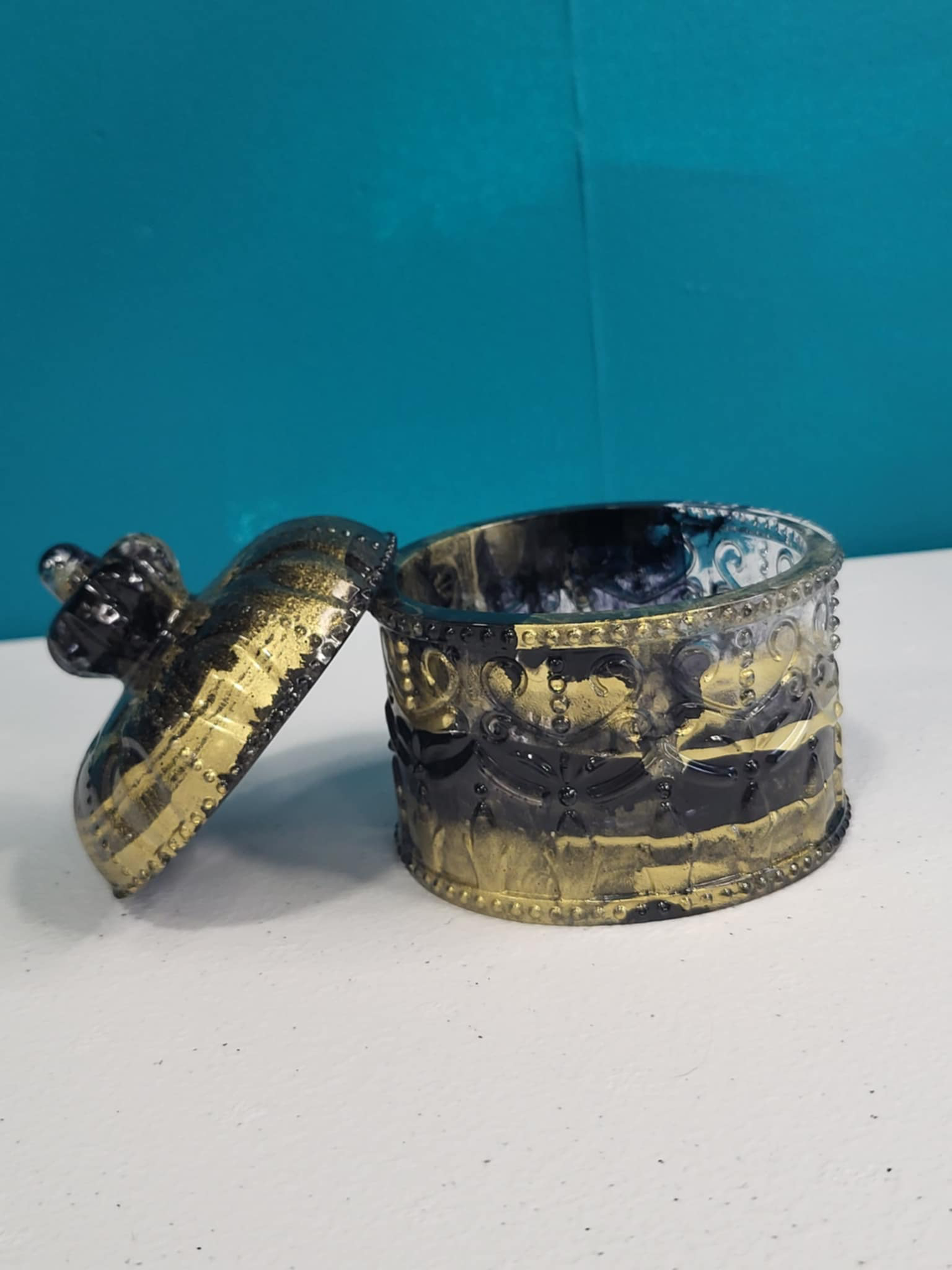 Gilded Gothic Trinket Jar 🖤✨