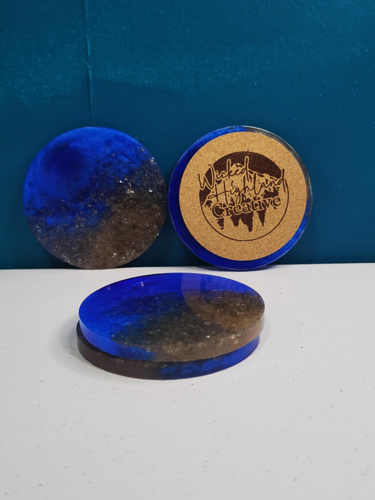 Set of 4 - Ocean Depths Resin Coaster Set 🌊