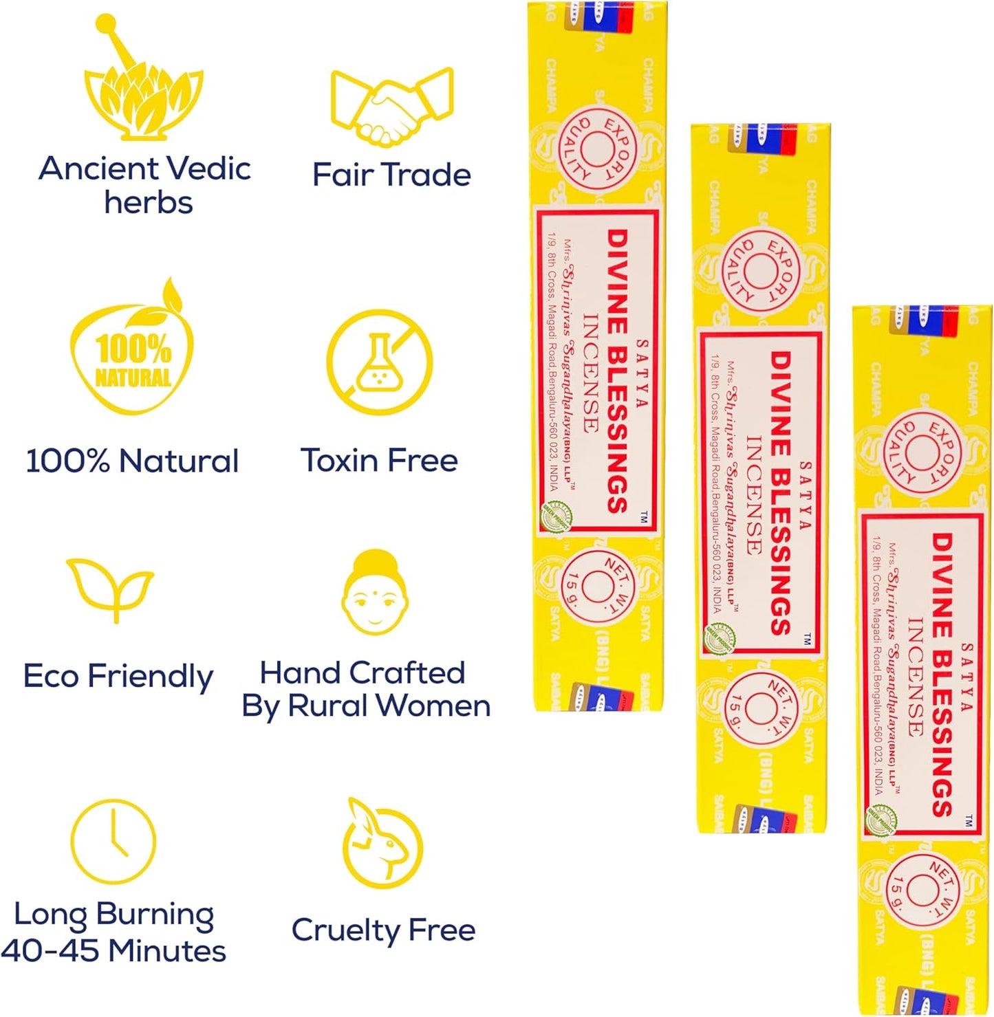 Satya Divine Blessings Incense Sticks