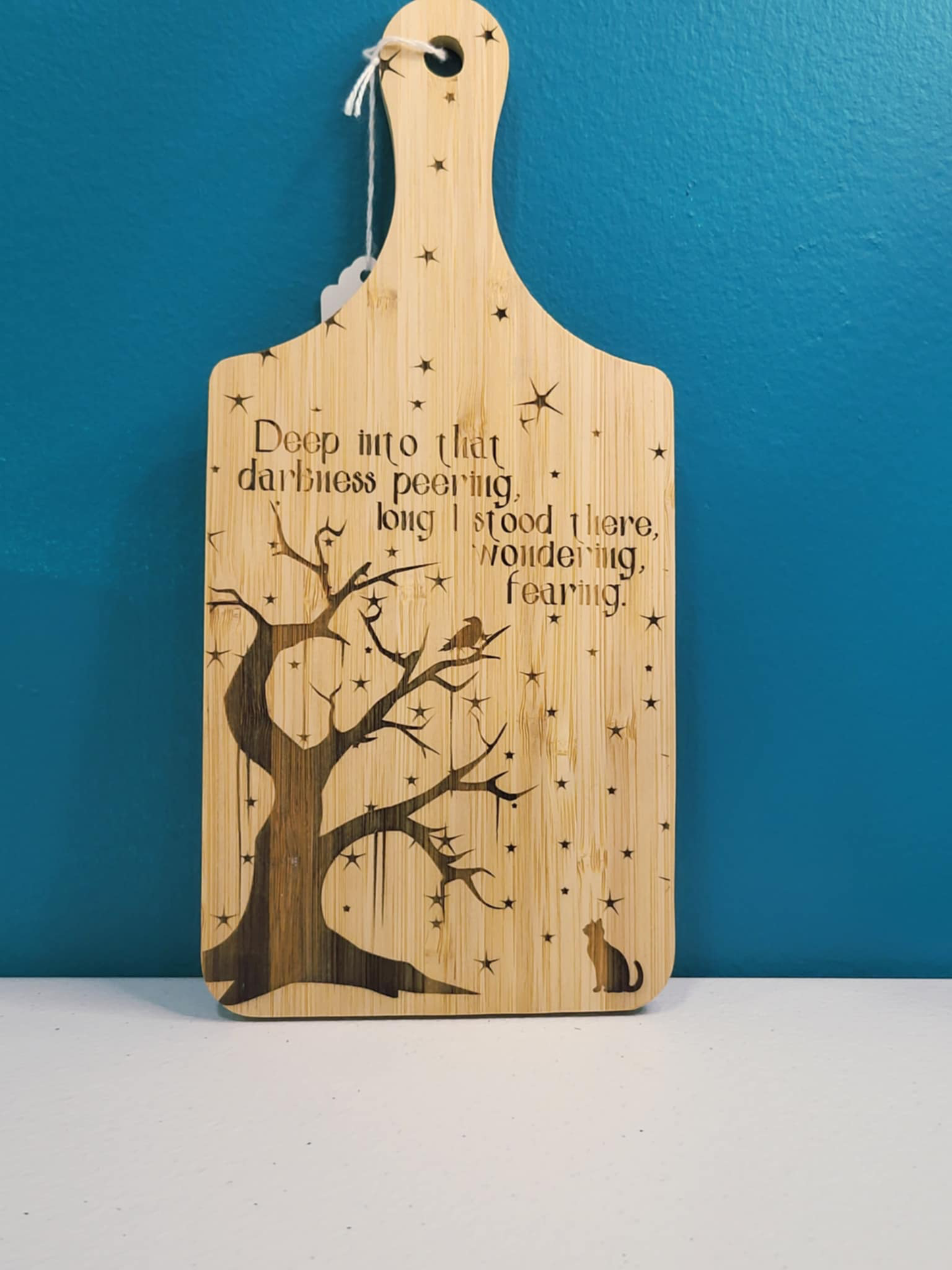 “Deep Into That Darkness” Engraved Cutting Board 🖤