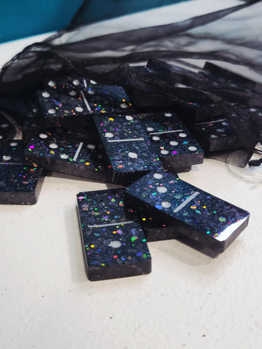 Galaxy Spark Resin Domino Set
