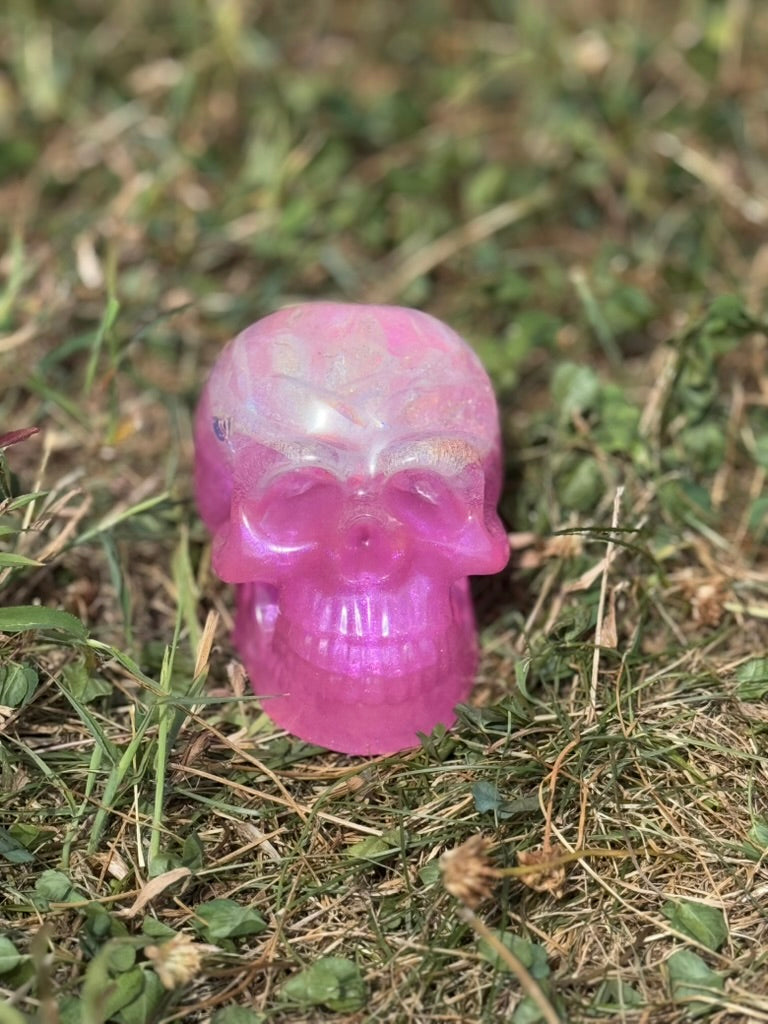 Wicked Bloom Resin Skulls