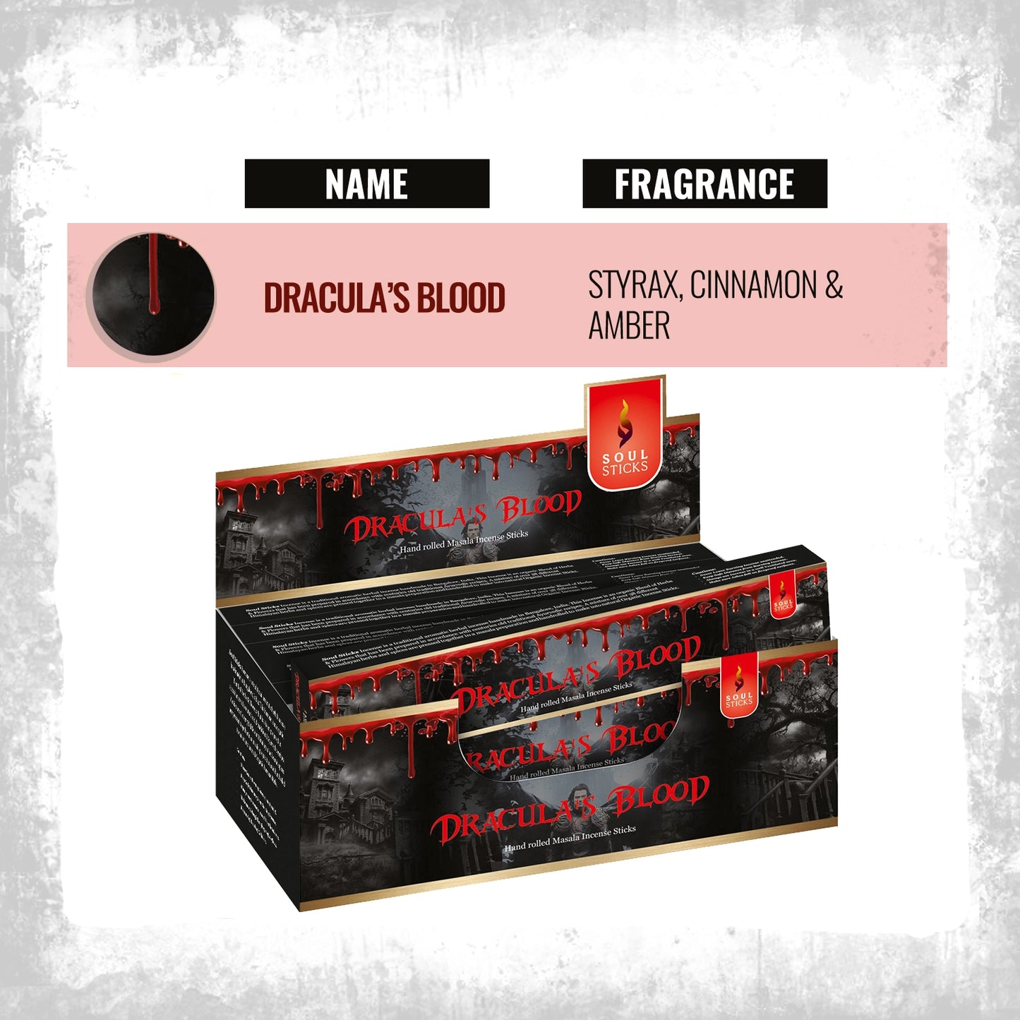 Soul Sticks - Dracula's Blood Masala Incense Sticks