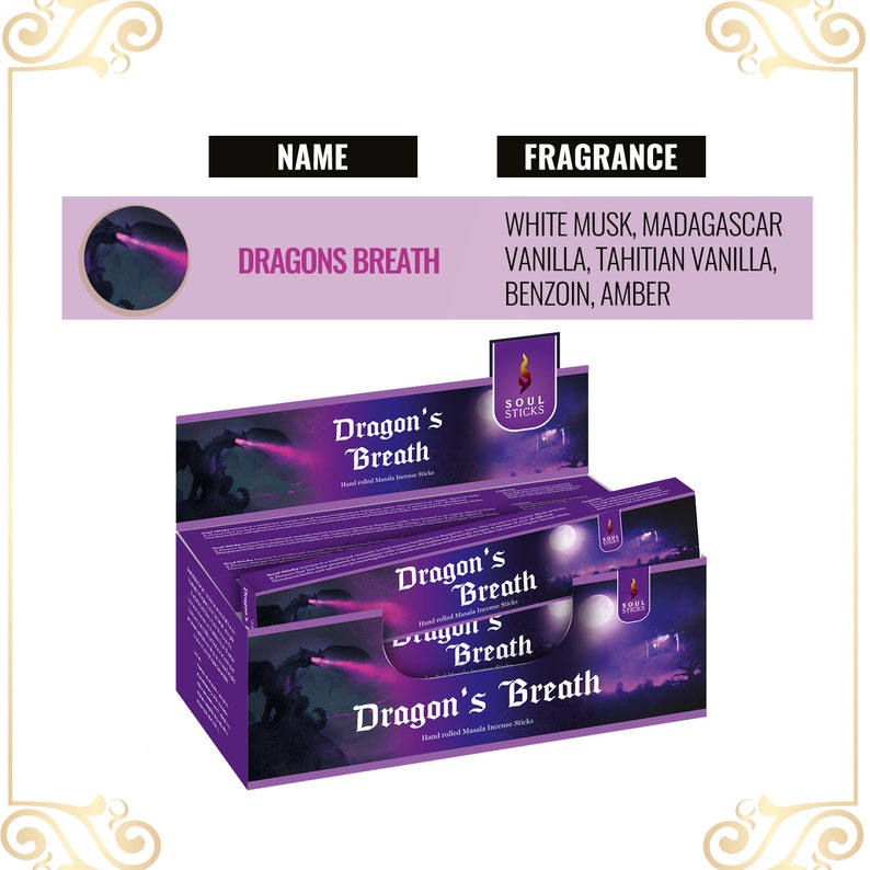 Soul Sticks - Dragon's Breath Masala Incense Sticks