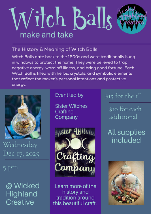 ✨ Handcrafted Witch Balls – Protection • Intention • Old-World Magic ✨