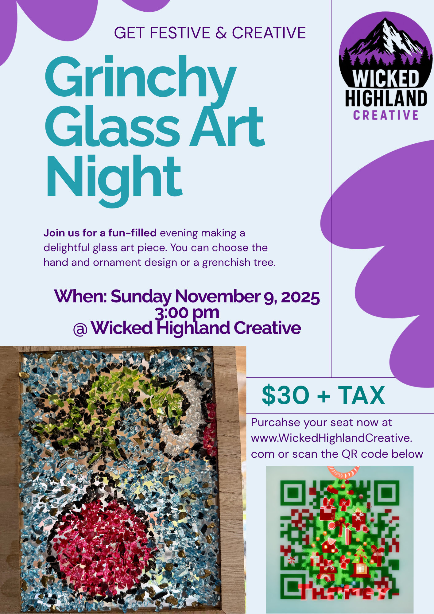 🎄 Grinchy Glass Art Night – A Fragment Effects Experience!