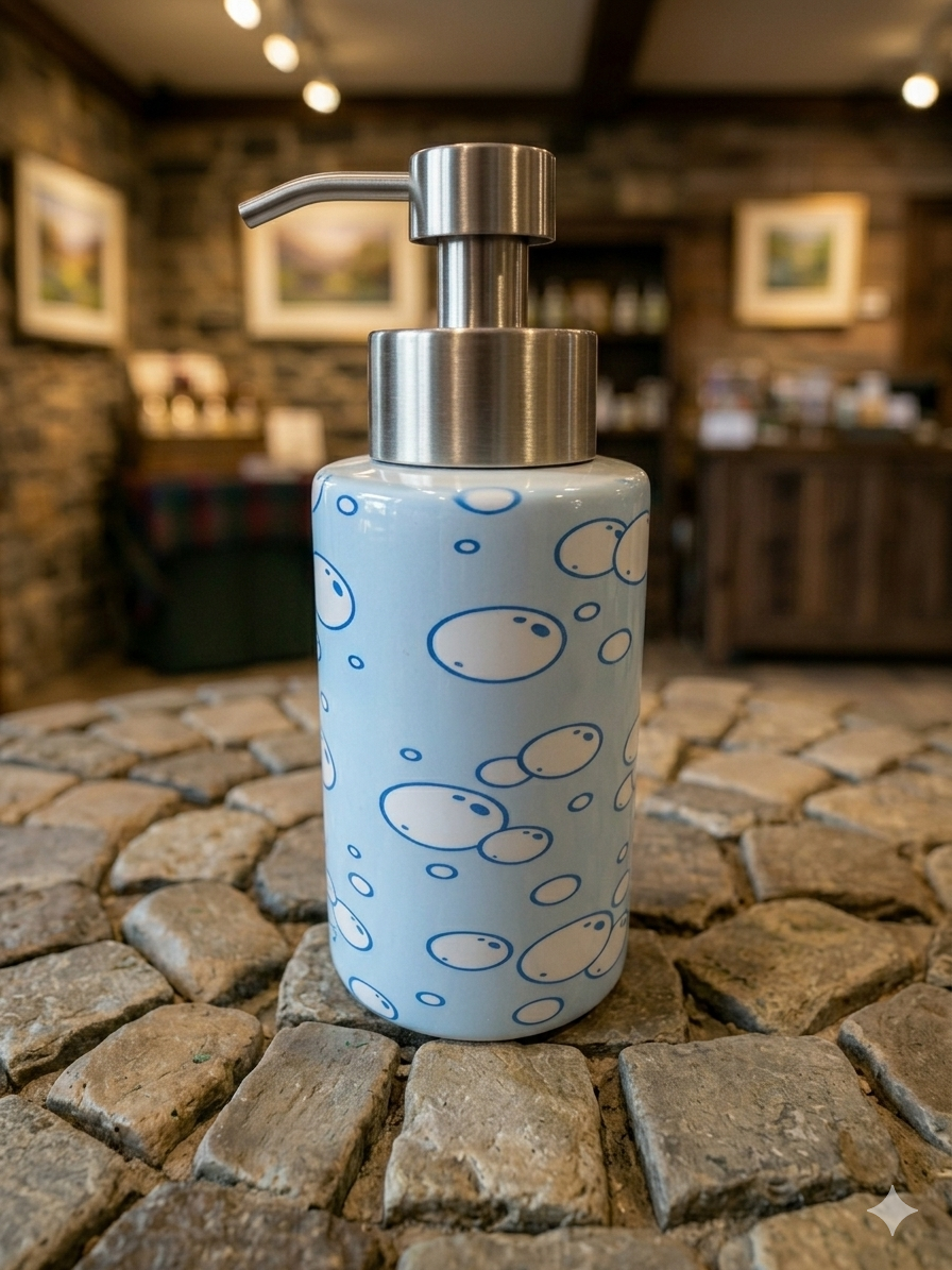 Bubbles Metal Soap Dispenser