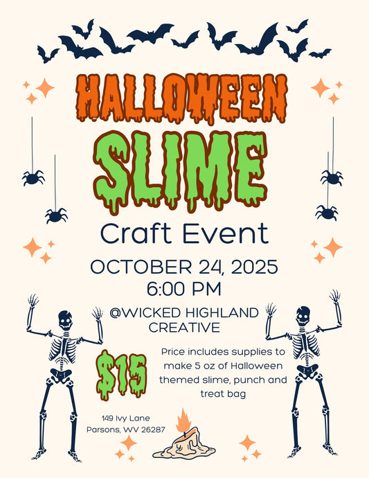 👻 Halloween Slime Class — Make & Take Workshop