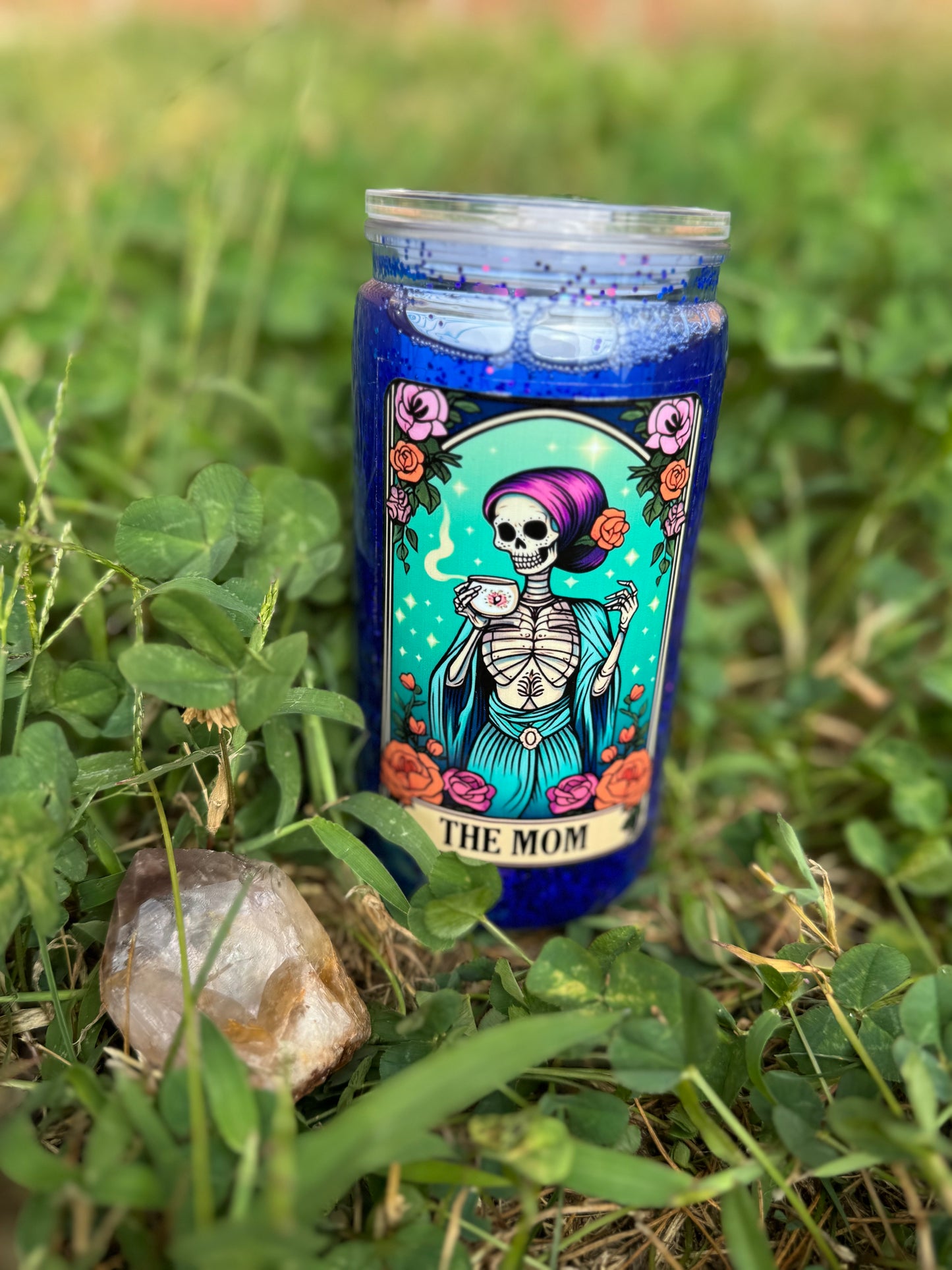 16 oz Glitter Snow Globe Can Tumblers