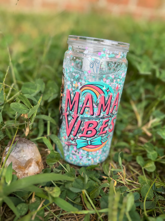 16 oz Glitter Snow Globe Can Tumblers