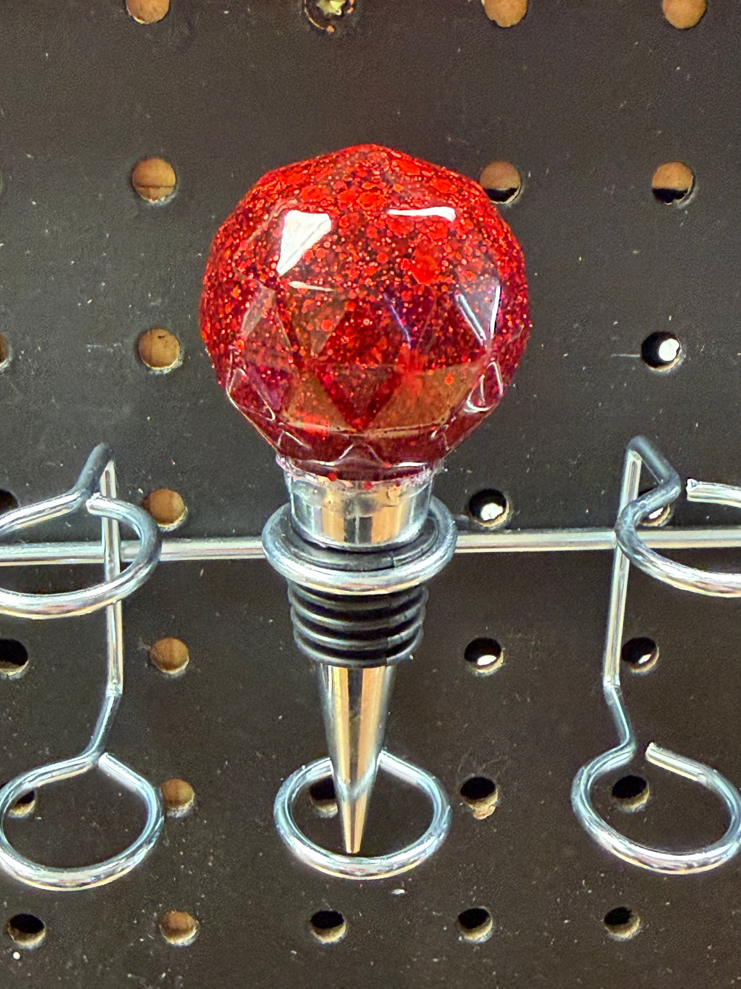 Hand-Poured Resin Wine Bottle Stopper