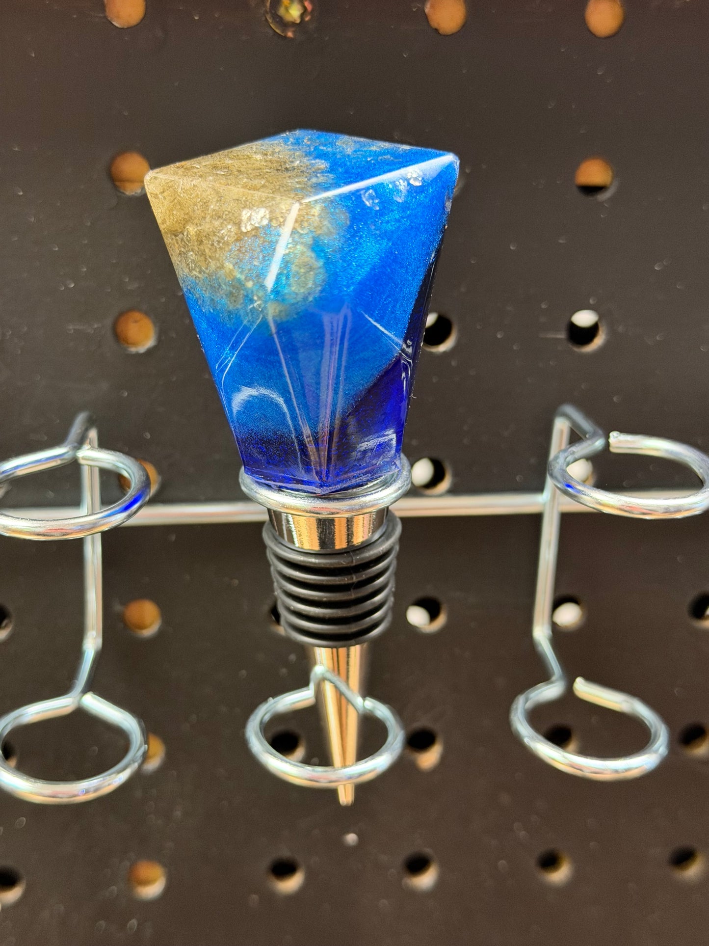 Hand-Poured Resin Wine Bottle Stopper