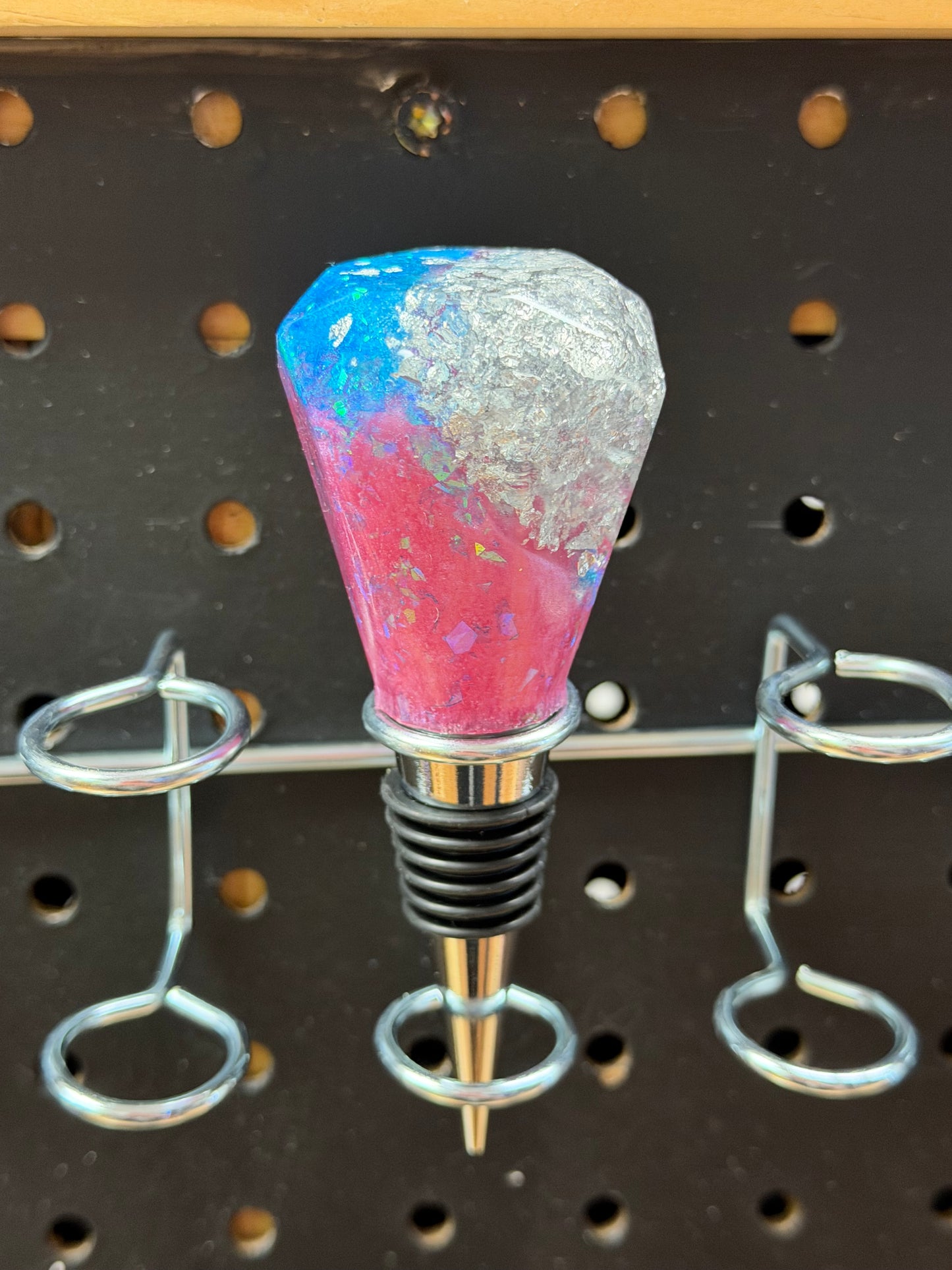 Hand-Poured Resin Wine Bottle Stopper