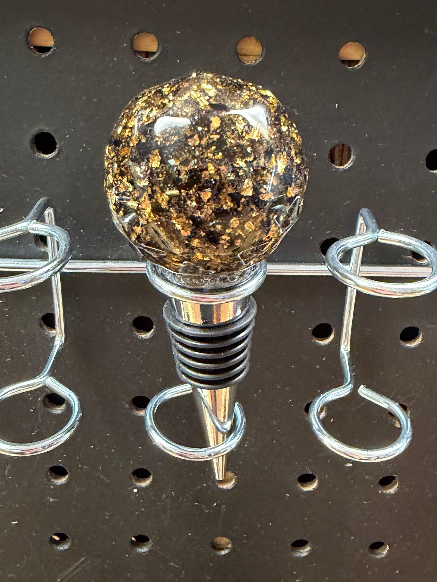 Hand-Poured Resin Wine Bottle Stopper