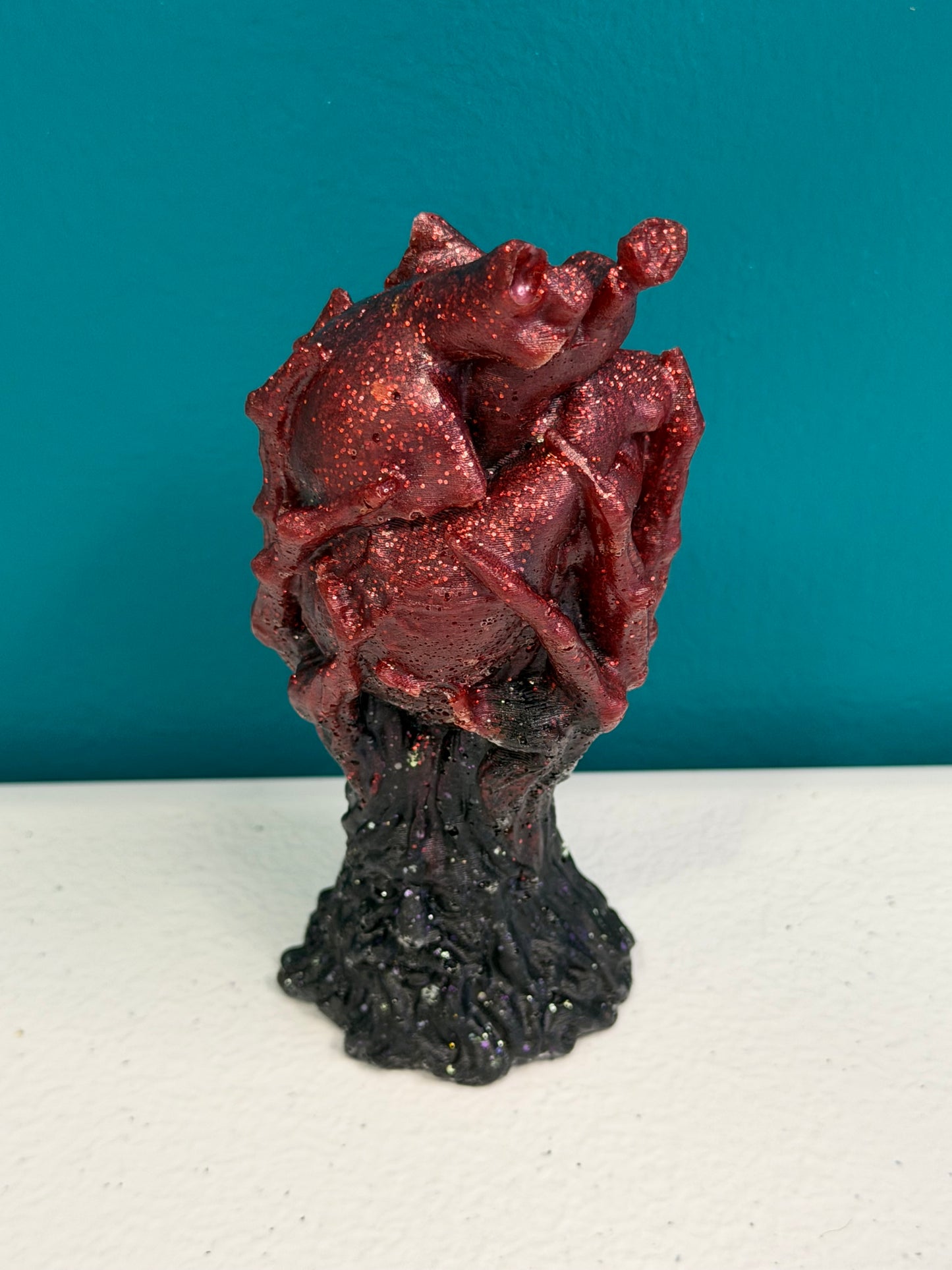 Skeletal Hands Holding Heart – Gothic Dark Fantasy Decor