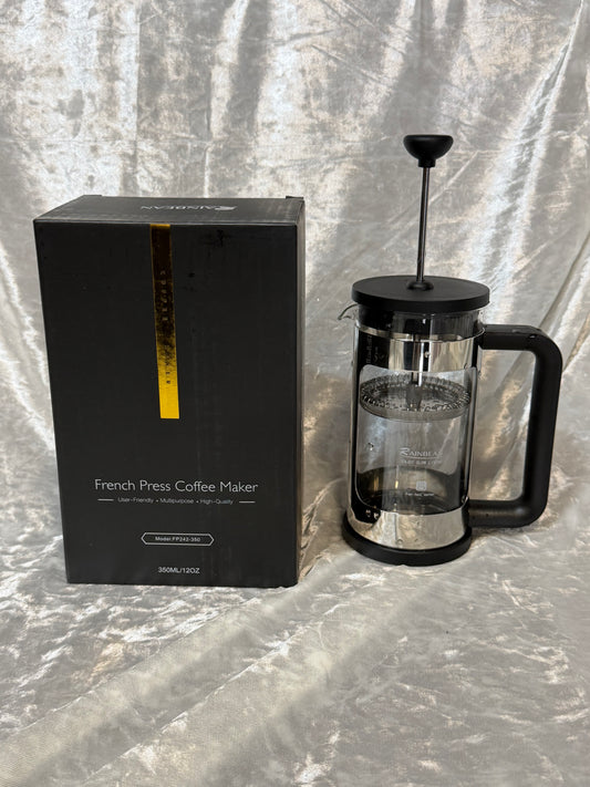 ABRICA 12 oz Mini French Press Coffee &amp; Tea Maker