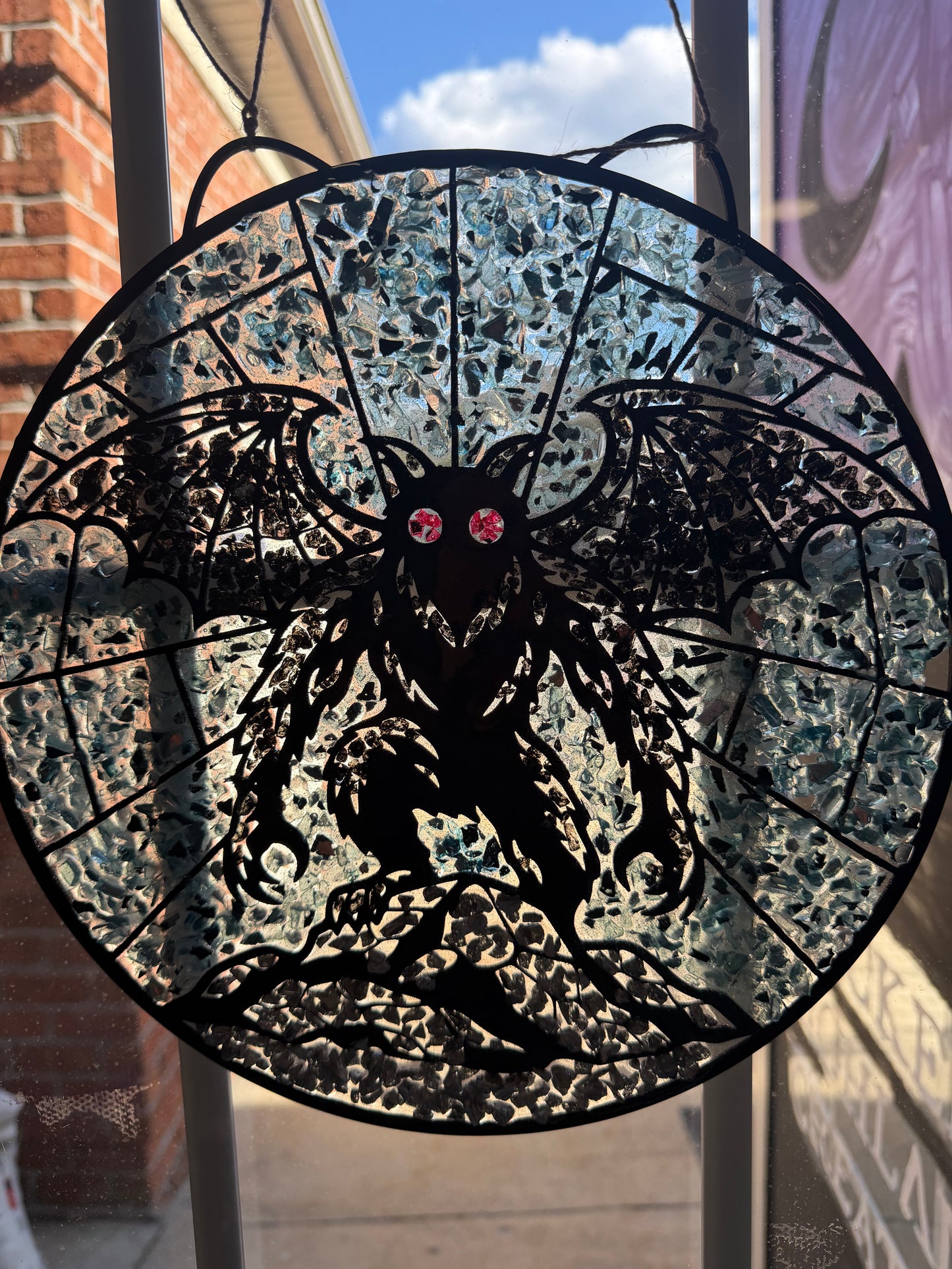 Moth Man Crushed Glass Suncatcher Workshop