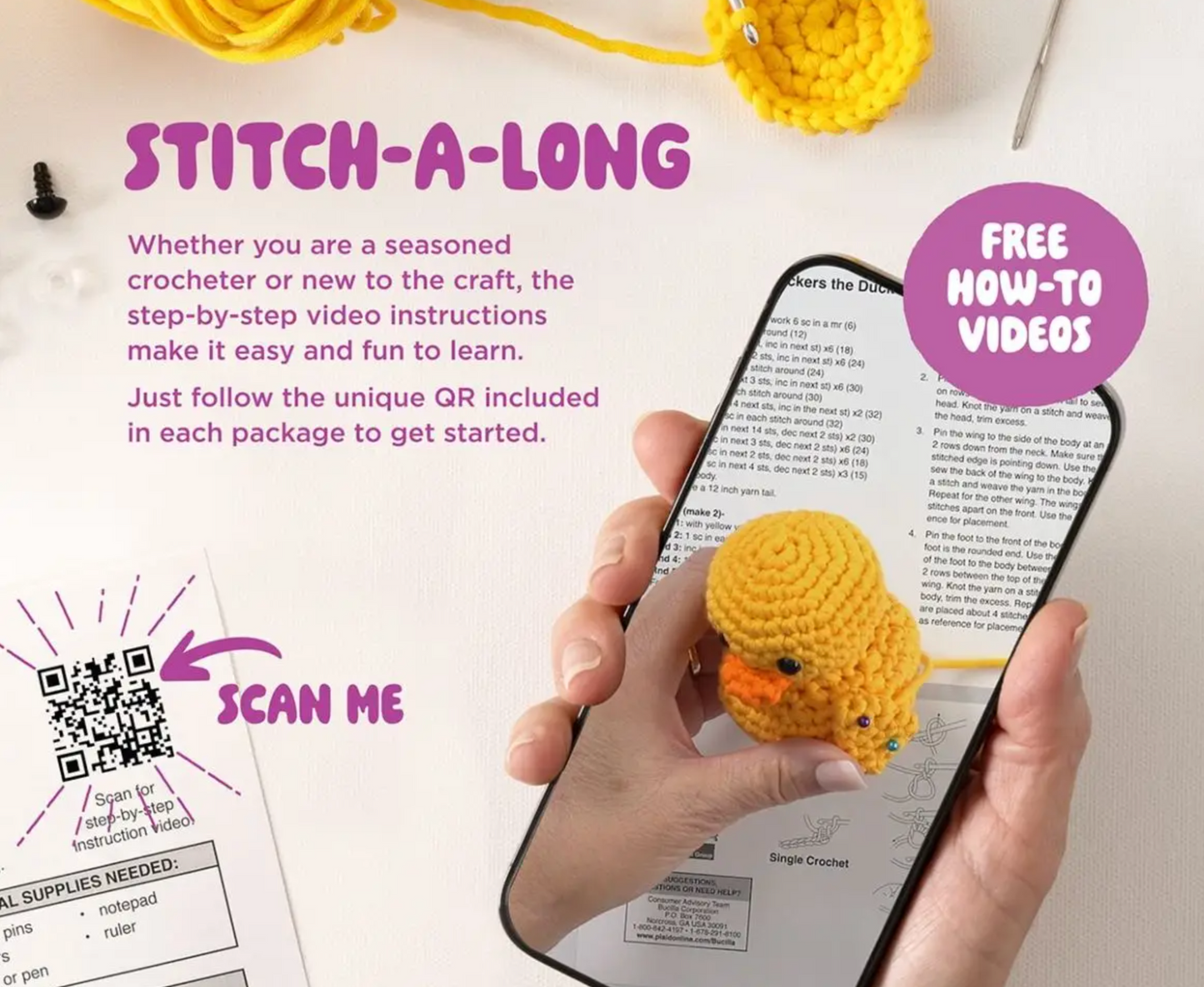 Bucilla Amigurumi Crochet Kit — Choose Your Character