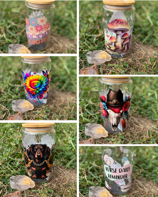 16oz Glass Can Tumblers