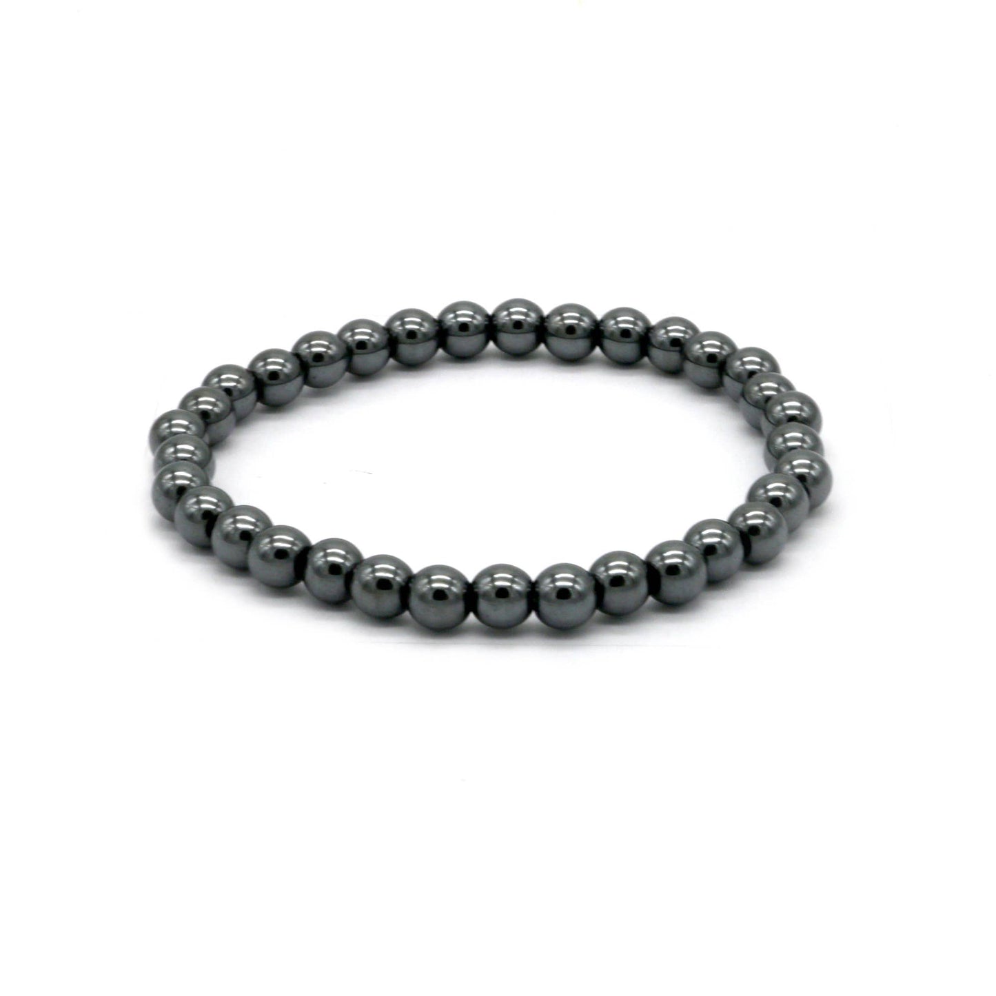 Hematite Crystal Bracelet – 6mm Stretch (Standard Fit)