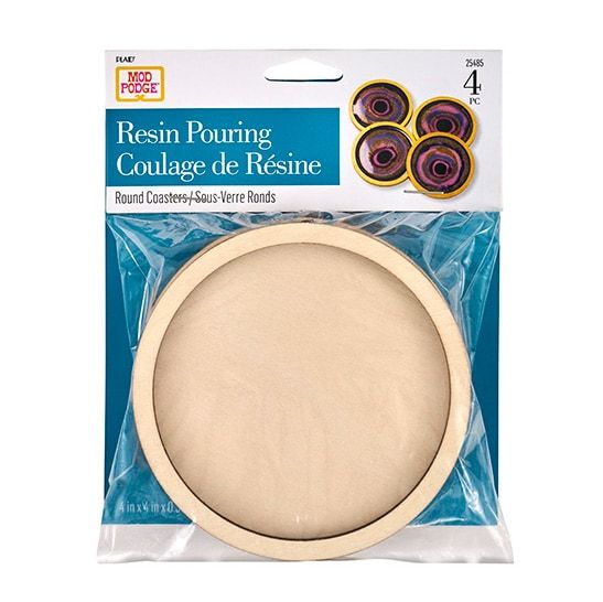 Mod Podge Resin Pouring Surface - Coasters 4PC