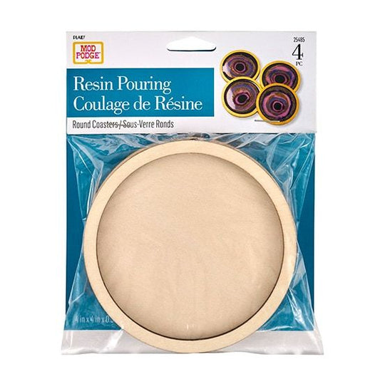 Mod Podge Resin Pouring Surface - Coasters 4PC